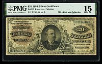 Fr.315, 1886 $20 "Diamond Back" Silver Certificate, Choice Fine, PMG-15